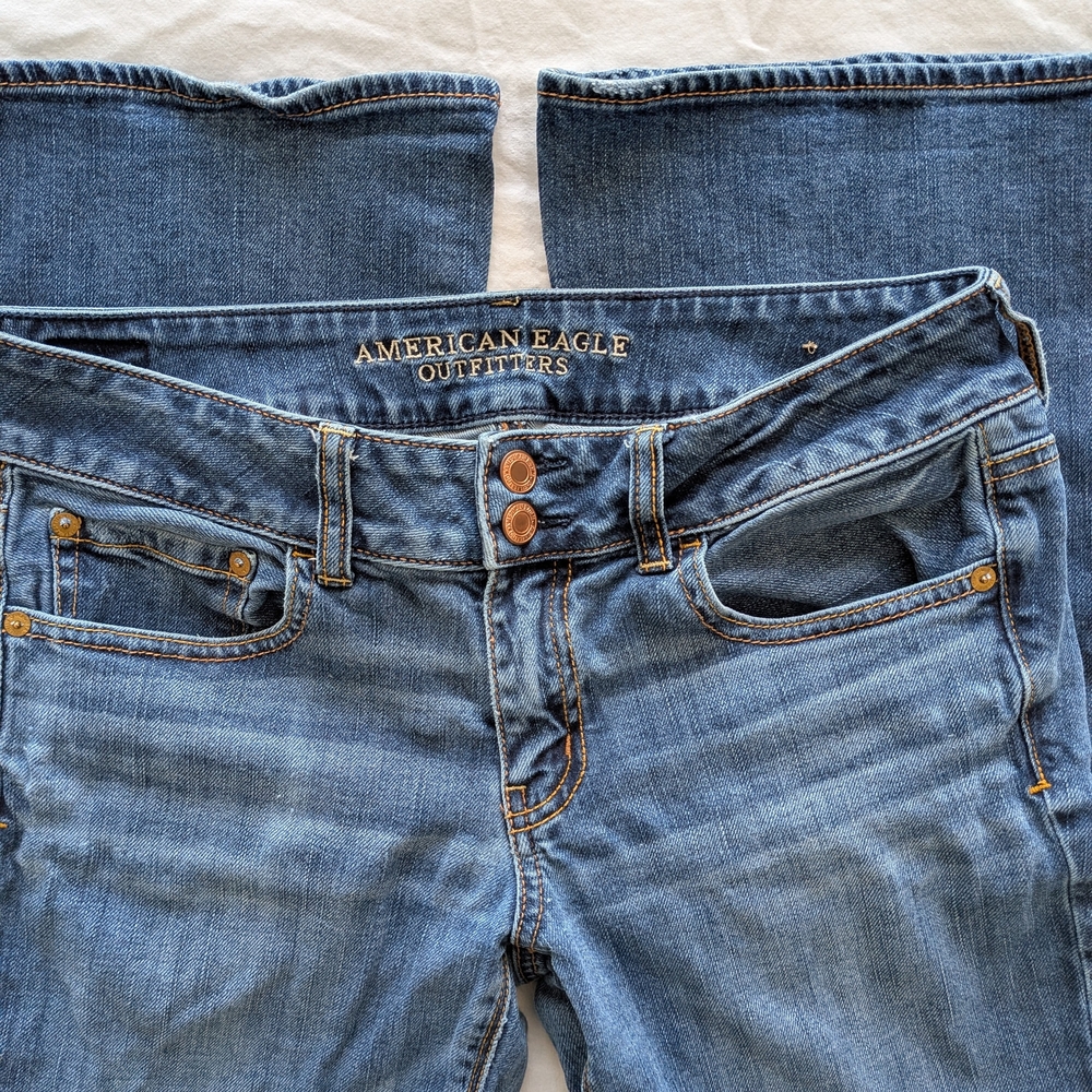 Vintage American Eagle Artist Stretch Low Waist Flare Jean